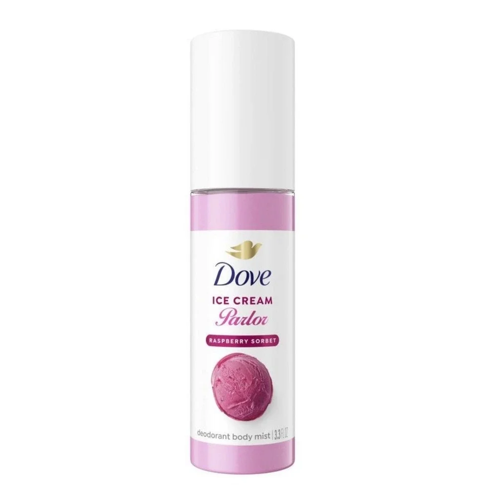 Dove Ice Cream Parlor Raspberry Sorbet Deodorant Body Mist 3.3 fl oz Spray
